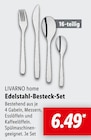 Edelstahl-Besteck-Set Angebote von LIVARNO home bei Lidl Euskirchen für 6,49 €