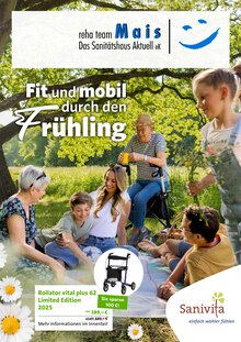Passau - reha team Mais Das Sanitätshaus Aktuell eK Prospekt Fit und mobil durch den Frühling mit 6 Seiten
