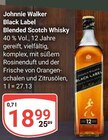 Black Label Angebote von Johnnie Walker bei GLOBUS Völklingen für 18,99 €