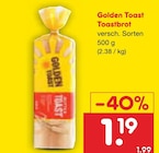 Toastbrot im Angebot bei Netto Marken-Discount in Plauen Toastbrot Angebote von Golden Toast bei Netto Marken-Discount Plauen für 1,19 €