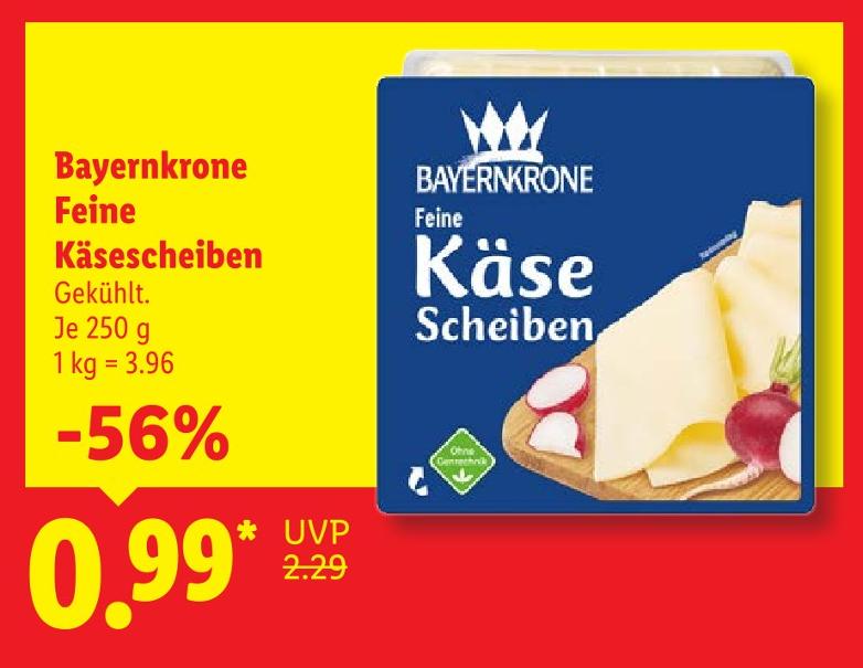Feine Käsescheiben
