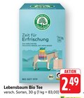 Bio Tee Angebote von Lebensbaum bei EDEKA Lahr für 2,49 €
