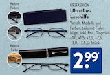 Ultraslim-Lesehilfe von UP2FASHION im aktuellen ALDI SÜD Prospekt für 2,99 €