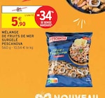 Mélange de fruits de mer surgelé - PESCANOVA - Intermarché à Montpellier Mélange de fruits de mer surgelé - PESCANOVA en promo chez Intermarché Montpellier à 5,90 €