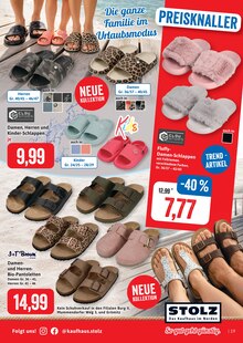 Hausschuhe im Kaufhaus Stolz Prospekt "STOLZ. Das Kaufhaus im Norden." mit 26 Seiten (Rostock)