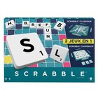 Jeu classique Mattel Scrabble 2 En 1 Avec Plateau Réversible - MATTEL à 23,99 € dans le catalogue Fnac