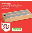 Folienspender im Angebot bei GLOBUS in Trier Folienspender Angebote von KESPER bei GLOBUS Trier für 2,99 €