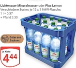 GLOBUS - Lichtenauer Mineralwasser Angebot im Prospekt Lichtenauer Mineralwasser bei GLOBUS im Prospekt "" für 4,44 €