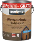 Wetterschutzlasur im Angebot bei Globus-Baumarkt in Bruchsal Wetterschutzlasur Angebote von PRIMASTER bei Globus-Baumarkt Bruchsal für 29,99 €