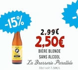 Bière Blonde Sans Alcool - La Brasserie Parallèle dans le catalogue Naturalia