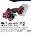 Akku-Trennschleifer TP-CO 18/76-C Li BL Solo im aktuellen toom Baumarkt Prospekt für 99,99 €