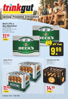 Bier im E center Prospekt "Aktuelle Angebote" mit 30 Seiten (Moers)