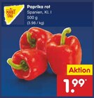 Paprika rot Angebote von Markttag bei Netto Marken-Discount Bad Oeynhausen für 1,99 €