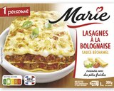 Lasagnes à la Bolognaise Surgelées - MARIE en promo chez Intermarché Super Lasagnes à la Bolognaise Surgelées - MARIE dans le catalogue Intermarché Super