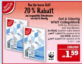 WWF Collegeblock Angebote von Gut & Günstig bei Marktkauf Görlitz für 1,59 €