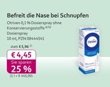 Aktuelles Otriven 0,1 % Dosierspray ohne Konservierungsstoffe Angebot bei mea - meine apotheke in Regensburg ab 4,45 €