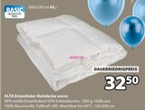 Aktuelles ALTA Entenfeder-Bettdecke warm Angebot bei JYSK in Würzburg ab 32,50 €