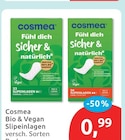 Bio & Vegan Slipeinlagen von Cosmea für 0,99 € bei budni im Angebot Bio & Vegan Slipeinlagen von Cosmea im aktuellen budni Prospekt