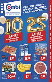 combi Osnabrück Prospekt der aktuellen Woche, gültig von 10.06.2025 bis 14.06.2025 Aktueller combi Osnabrück Prospekt "Markt - Angebote" mit 2 Seiten