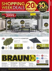 Aktueller BRAUN Möbel-Center Prospekt mit Sonnenschirm, "BRAUN SHOPPING WEEK", Seite 32
