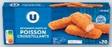 Bâtonnets panés de poisson croustillants surgelés - U - Super U à Saint-Herblain Bâtonnets panés de poisson croustillants surgelés - U en promo chez Super U Saint-Herblain à 3,13 €