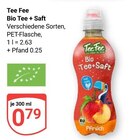 Bio Tee + Saft im Angebot bei GLOBUS in Siegen Bio Tee + Saft Angebote von Tee Fee bei GLOBUS Siegen für 0,79 €
