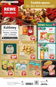 REWE Prospekt der Woche "Dein Markt" Seite 1, 24.11.2025 bis 29.11.2025 für Dortmund Aktueller REWE Prospekt "Dein Markt" Seite 1 von 35 Seiten für Dortmund