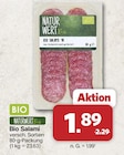 Bio Salami bei famila Nordwest im Prospekt "" für 1,89 €