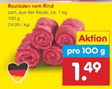 Rouladen vom Rind Angebot in Waldbrunn Rouladen vom Rind im aktuellen Prospekt bei Netto Marken-Discount in Waldbrunn