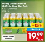 Gazoz Limonade O,33 Liter Dose 24er Pack von Uludag im aktuellen Netto Marken-Discount Prospekt