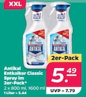 Antikal Entkalker Classic Spray im 2er-Pack für 5,49 € bei Netto mit dem Scottie im Angebot Antikal Entkalker Classic Spray im 2er-Pack im aktuellen Netto mit dem Scottie Prospekt