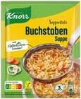 Buchstaben Suppe oder Hühnersuppe mit vielen Nudeln Angebote von Knorr bei REWE Krefeld für 0,59 €