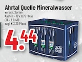 Trinkgut Ahaus - Mineralwasser Angebot im Prospekt Mineralwasser bei Trinkgut im Ahaus Prospekt für 4,44 €