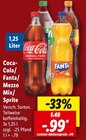 Aktuelles Coca-Cola, Fanta, Mezzo Mix oder Sprite Angebot bei Lidl in Bergkamen ab 0,99 €