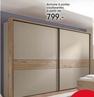 Armoire à portes coulissantes - Möbel Martin à Thionville Armoire à portes coulissantes en promo chez Möbel Martin Thionville à 799,00 €