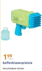 Seifenblasenpistole für 1,99 € bei Action im Angebot Seifenblasenpistole im aktuellen Action Prospekt