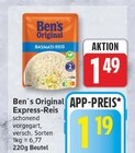Express-Reis Basmati von Ben's Original für 1,19 € bei EDEKA im Angebot Express-Reis Basmati von Ben's Original im aktuellen EDEKA Prospekt