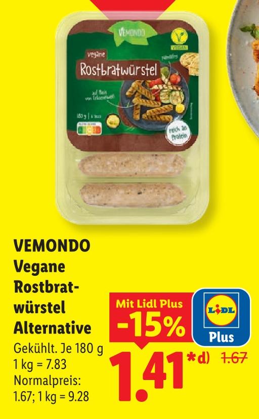 Vegane Rostbratwürstel Alternative