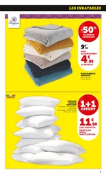 Prix et réduction Oreiller dans le prospectus Super U en cours Offre Oreiller dans le catalogue Super U du moment à la page 3
