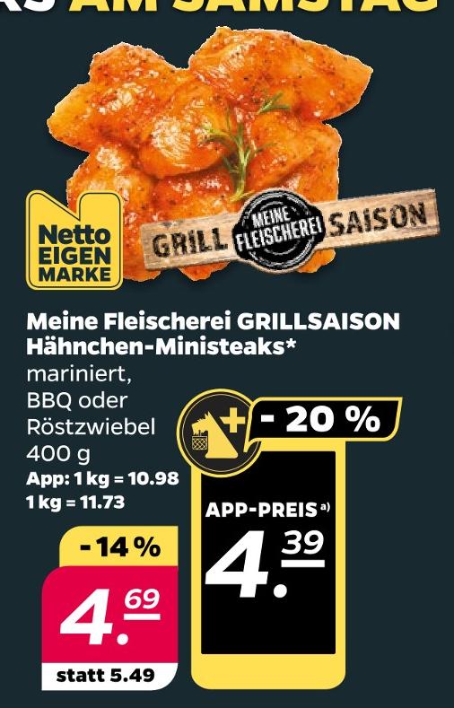 Meine Fleischerei GRILLSAISON Hähnchen-Ministeaks