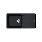 Evier en granit et résine 1 bac 50 x 97 cm vidage inclus Azur noir - Leroy Merlin - LEROY MERLIN à Créteil Evier en granit et résine 1 bac 50 x 97 cm vidage inclus Azur noir - Leroy Merlin en promo chez LEROY MERLIN Créteil à 119,00 €