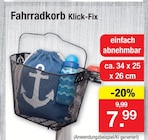 Fahrradkorb Klick-Fix Angebote bei Zimmermann Wiesbaden für 7,99 €