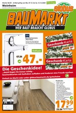 Globus-Baumarkt Prospekt für Heidelberg mit 12 Seiten Globus-Baumarkt Prospekt für Heidelberg: "WER BAUT BRAUCHT GLOBUS", 12 Seiten, 06.12.2020 - 12.12.2020