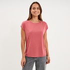 La Halle Marseille - Promo T-shirt manches courtes coupe droite vieux rose femme Promo T-shirt manches courtes coupe droite vieux rose femme à 12,99 € dans le catalogue La Halle à Marseille
