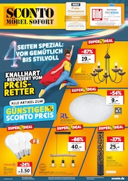 Sconto SB Prospekt "KNALLHART REDUZIERT VOM PR€ISRETTER!" für Paderborn, 4 Seiten, 30.10.2024 - 17.11.2024