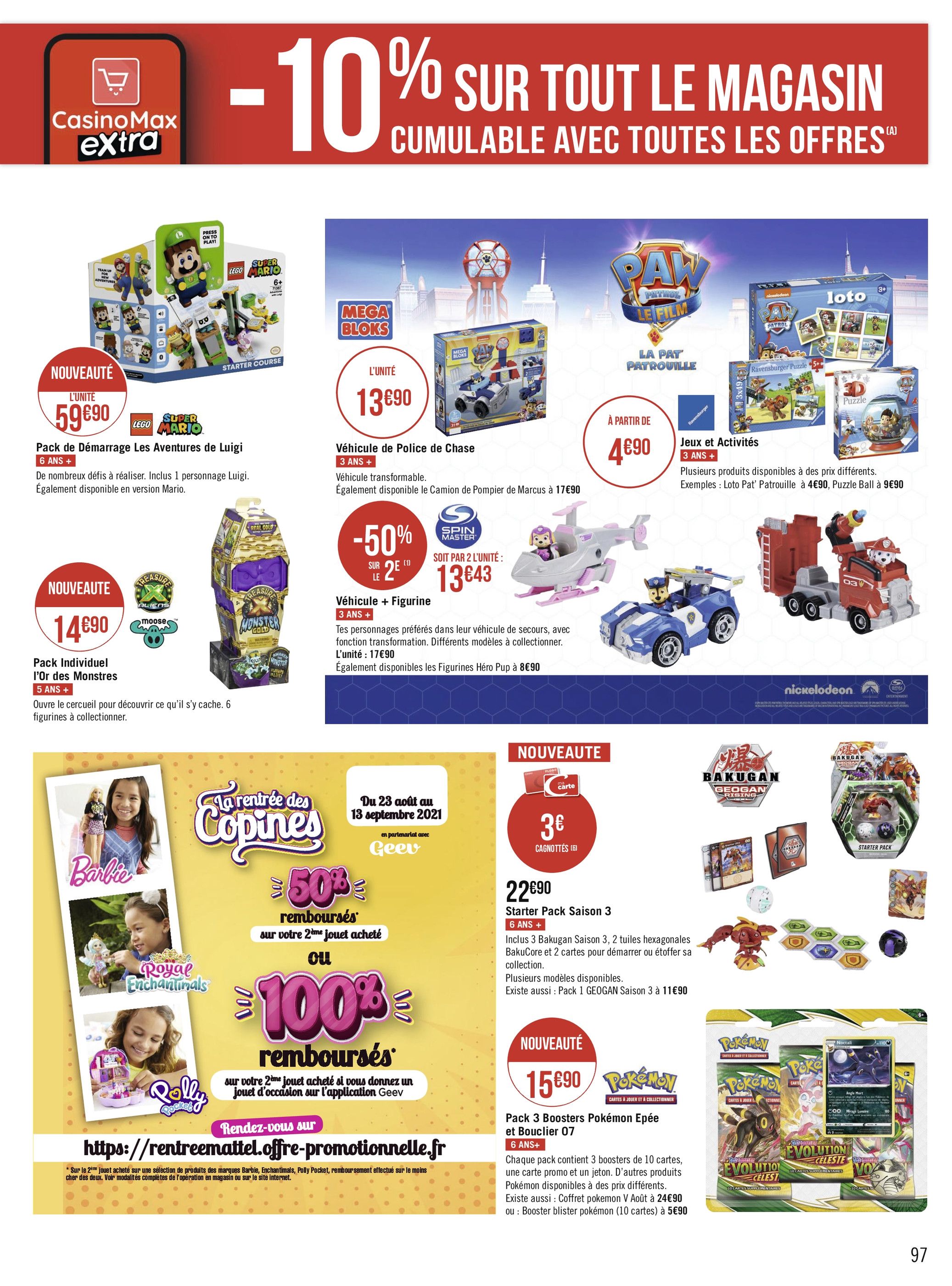 Jouet Super U Promo et prix dans le catalogue du moment Jouet Super U Promo et prix dans le catalogue du moment