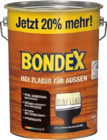 Holzlasur für außen von Bondex für 33,00 € bei Globus-Baumarkt im Angebot Holzlasur für außen von Bondex im aktuellen Globus-Baumarkt Prospekt