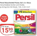 Waschmittel Pulver, Gel oder Discs im Angebot bei GLOBUS in Bad Homburg Waschmittel Pulver, Gel oder Discs Angebote von Persil bei GLOBUS Bad Homburg für 15,99 €