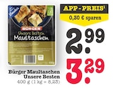 Unsere Besten Maultaschen Angebote von Bürger bei E center Frankfurt für 2,99 €