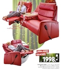 Polstermöbel Fischer Bruchsal - Trapezsofa Leder Angebot im Prospekt Trapezsofa Leder bei Polstermöbel Fischer im Bruchsal Prospekt für 1.998,00 €